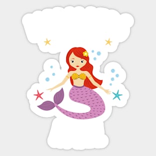 Copy of Mermaids Are Born In April Sticker